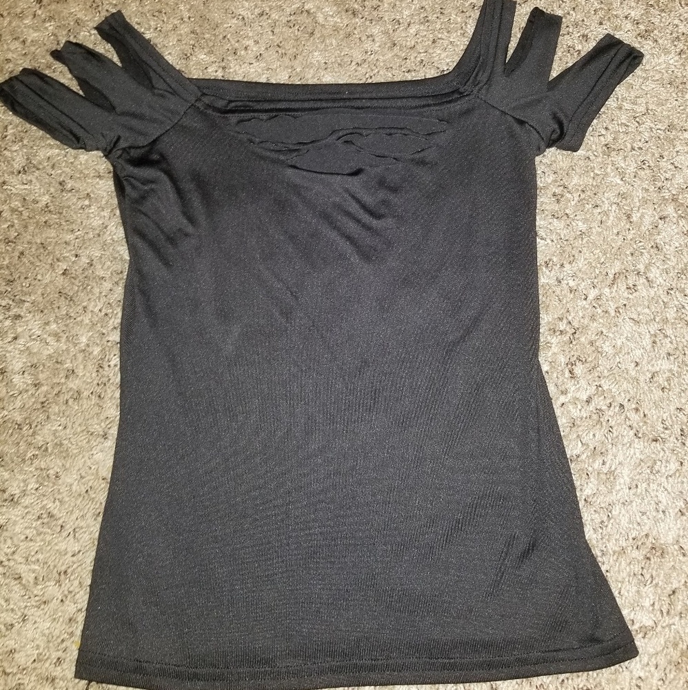 Sexy black stretchy top